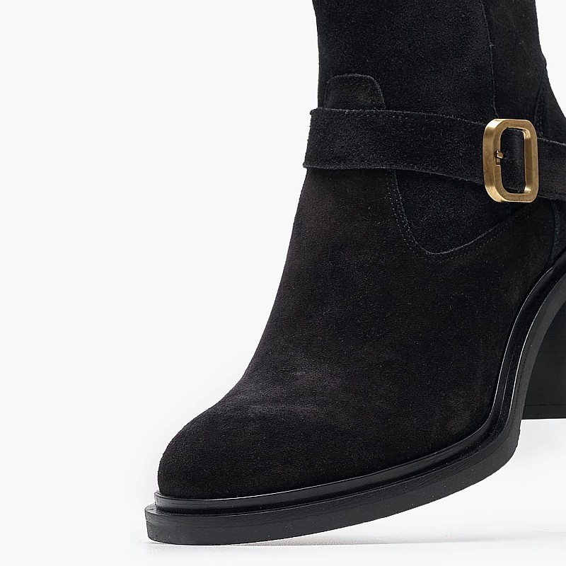 Women Boots 2452.65505 Black Buckskin Mortoglou
