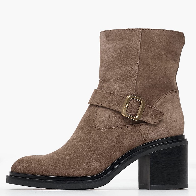 Women Boots 2452.65505 Taupe Buckskin Mortoglou