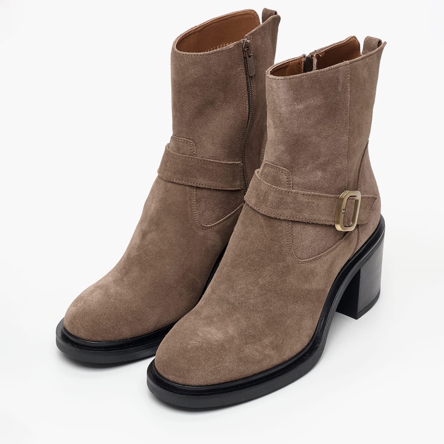 Women Boots 2452.65505 Taupe Buckskin Mortoglou Women Boots 2452.65505 Taupe Buckskin Mortoglou