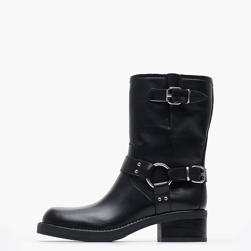 Women Boots 2457.35204 Black Leather Mortoglou