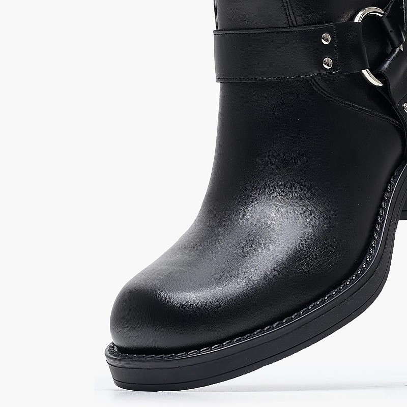 Women Boots 2457.35204 Black Leather Mortoglou