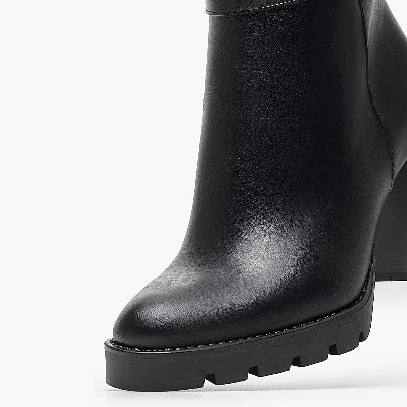 Women Boots 2458.65306 Black Leather Mortoglou