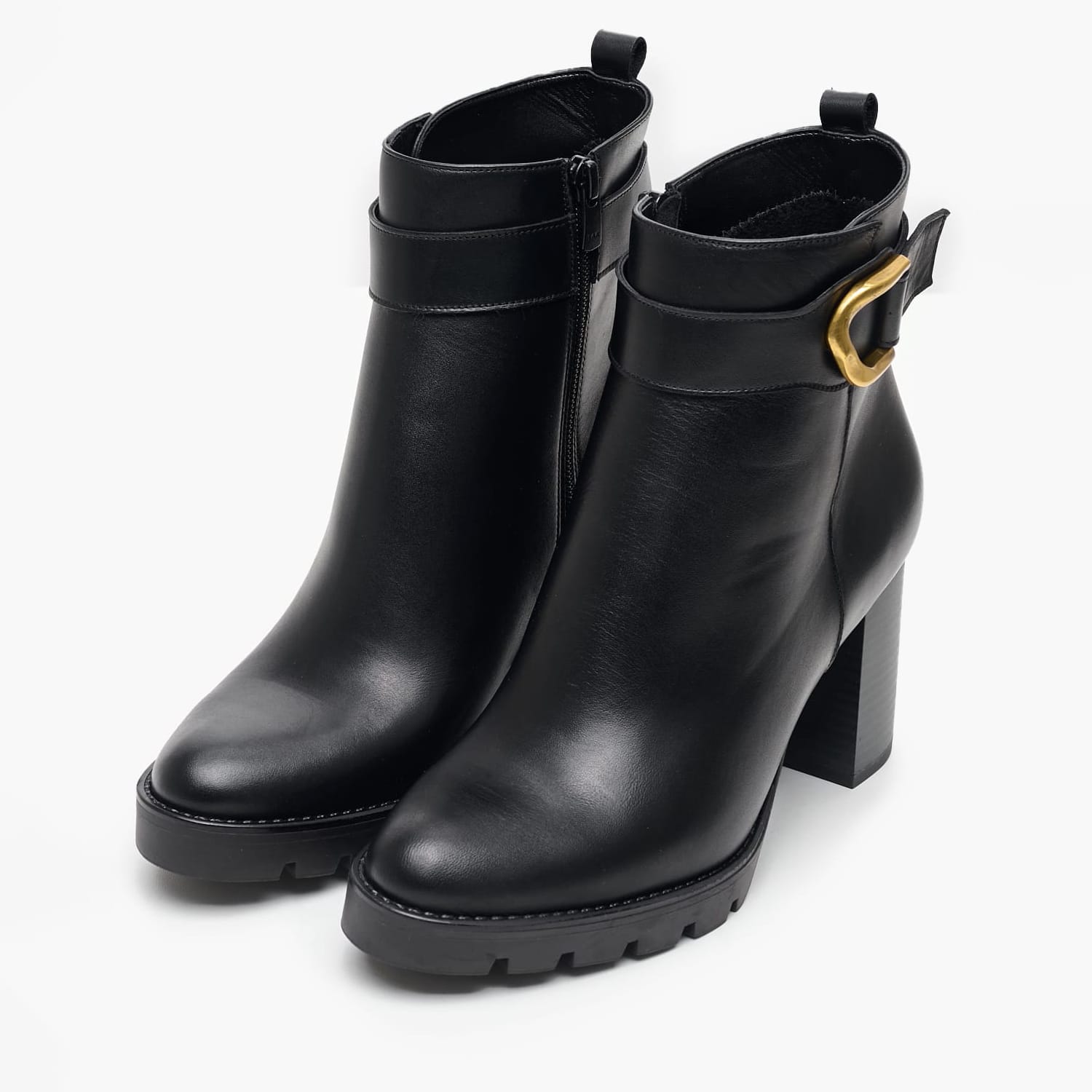 Women Boots 2458.65306 Black Leather Mortoglou