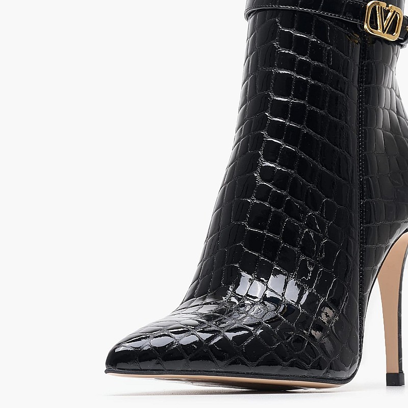 Women Boots 2459.105102 Black Patent Leather Mortoglou