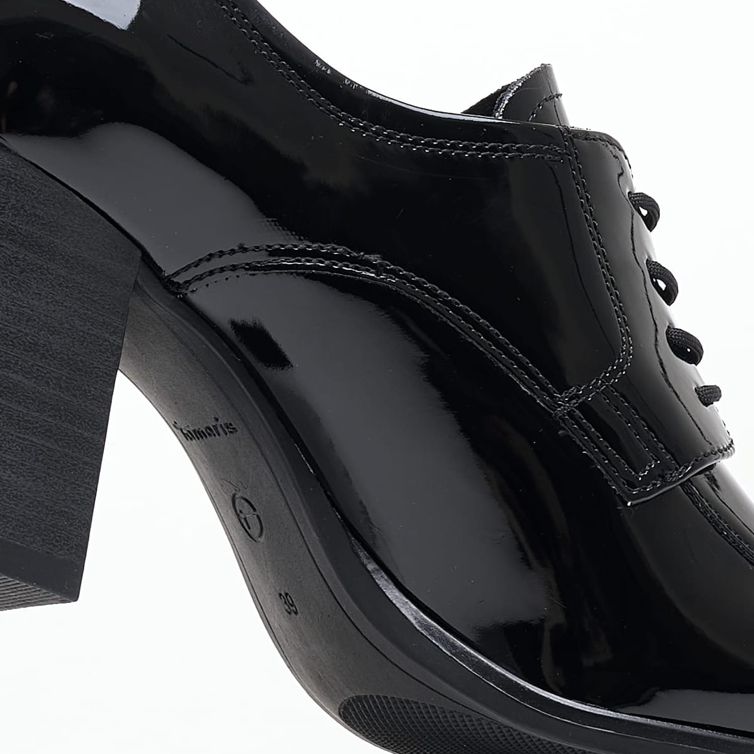 Γυναικεία Μοκασίνια 23300.Pat Μαύρο ECOleather Tamaris Γυναικεία Μοκασίνια 23300.Pat Μαύρο ECOleather Tamaris