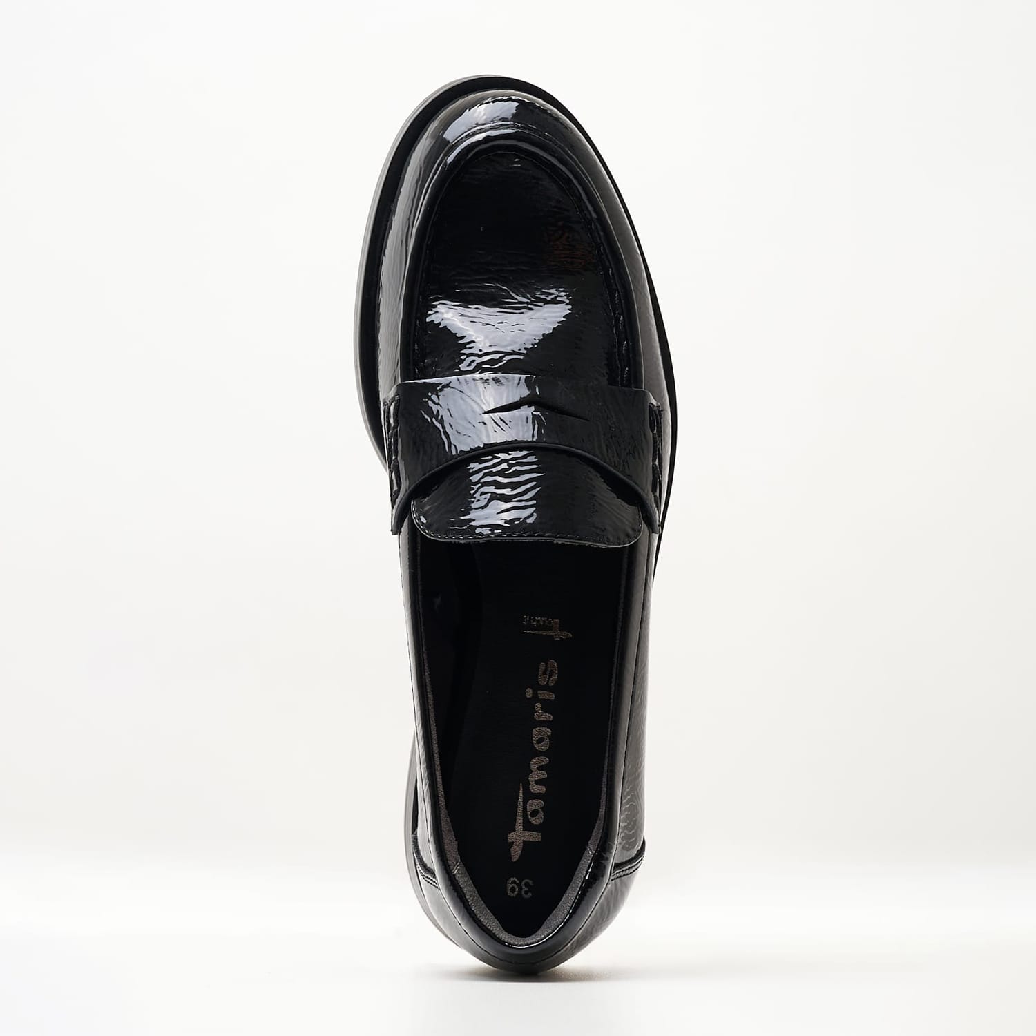 Γυναικεία Μοκασίνια 24311.Pat Μαύρο ECOleather Tamaris Γυναικεία Μοκασίνια 24311.Pat Μαύρο ECOleather Tamaris