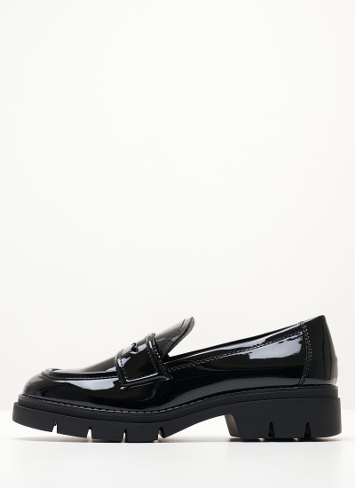 Γυναικεία Μοκασίνια 24313 Μαύρο ECOleather Tamaris