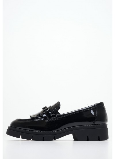 Γυναικεία Μοκασίνια 24320 Μαύρο ECOleather Tamaris