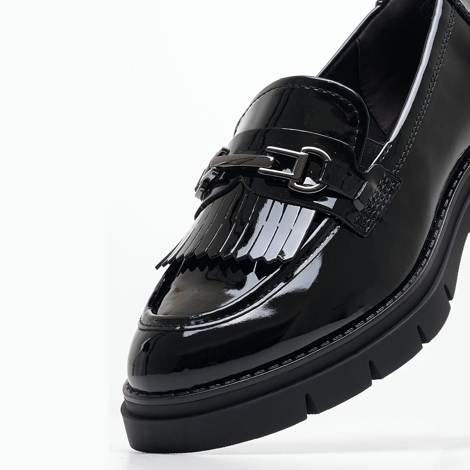 Γυναικεία Μοκασίνια 24320 Μαύρο ECOleather Tamaris