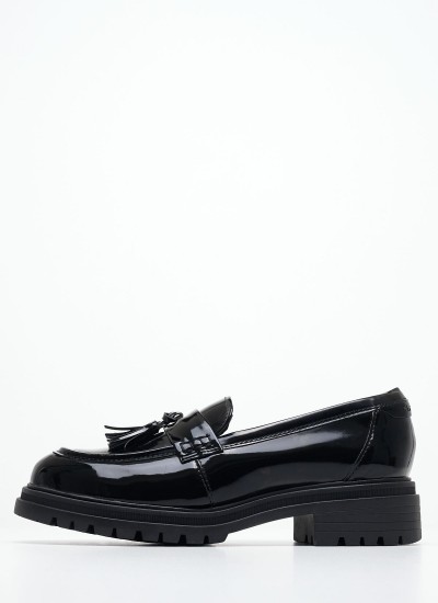 Γυναικεία Μοκασίνια 24313 Μαύρο ECOleather Tamaris
