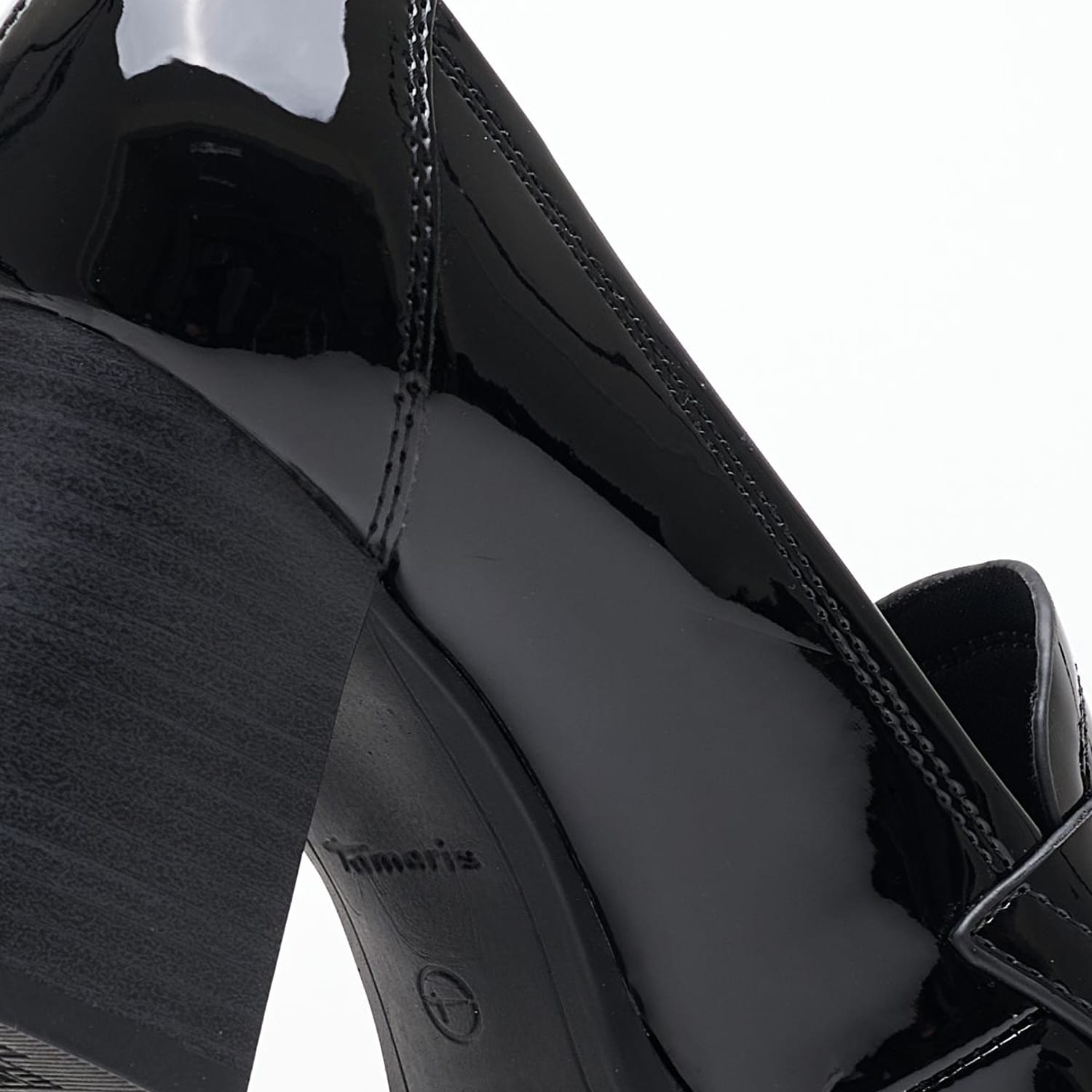 Γυναικείες Γόβες & Peeptoes Χαμηλές 24438.Pat Μαύρο ECOleather Tamaris Γυναικείες Γόβες & Peeptoes Χαμηλές 24438.Pat Μαύρο ECOleather Tamaris