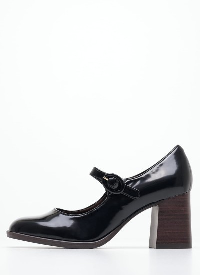 Γυναικείες Γόβες & Peeptoes Χαμηλές 24440 Μαύρο ECOleather Tamaris