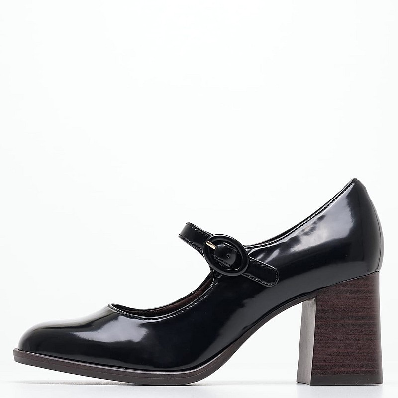 Γυναικείες Γόβες & Peeptoes Χαμηλές 24440 Μαύρο ECOleather Tamaris