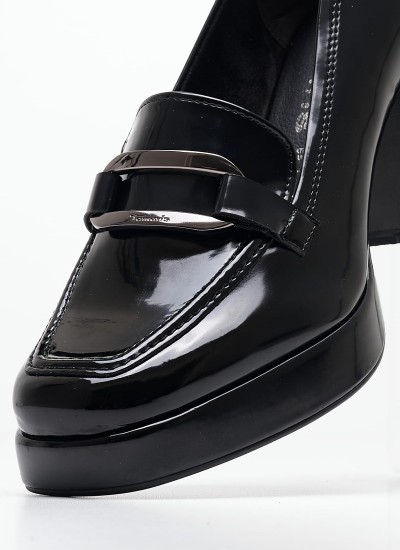 Γυναικεία Μοκασίνια 24443 Μαύρο ECOleather Tamaris