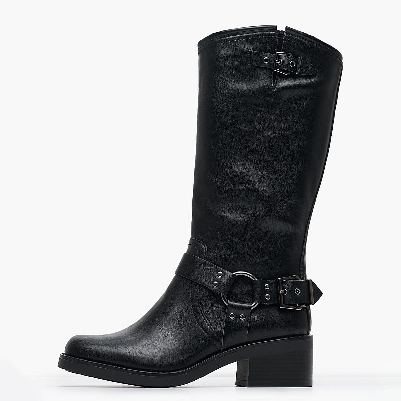 Women Boots 25399 Black ECOleather Tamaris