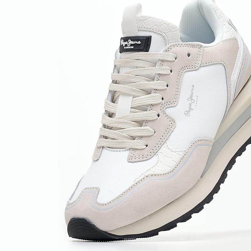 Γυναικεία Παπούτσια Casual Blur.Supra Άσπρο Δέρμα Pepe Jeans