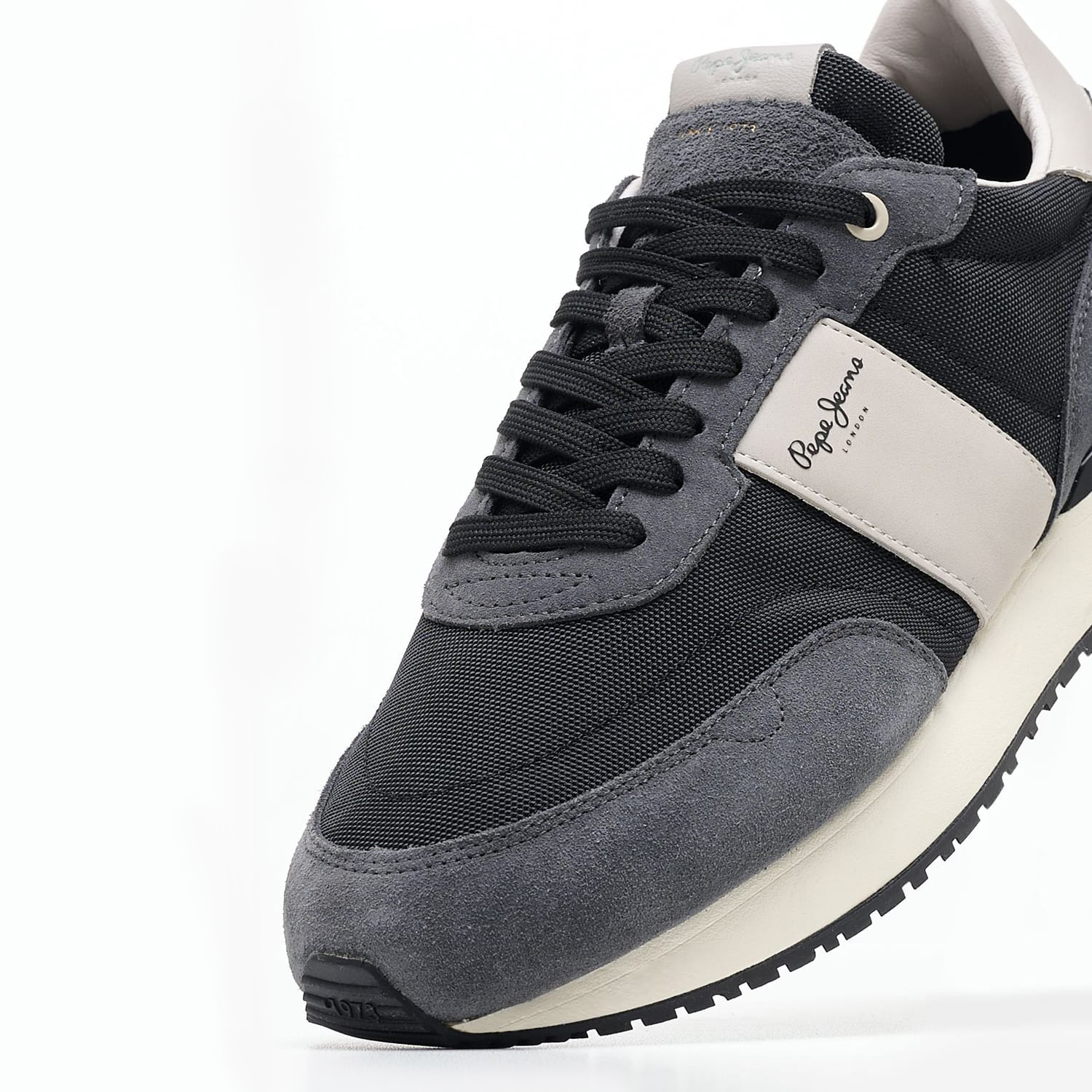 Ανδρικά Παπούτσια Casual Buster.Supra Μαύρο Ύφασμα Pepe Jeans