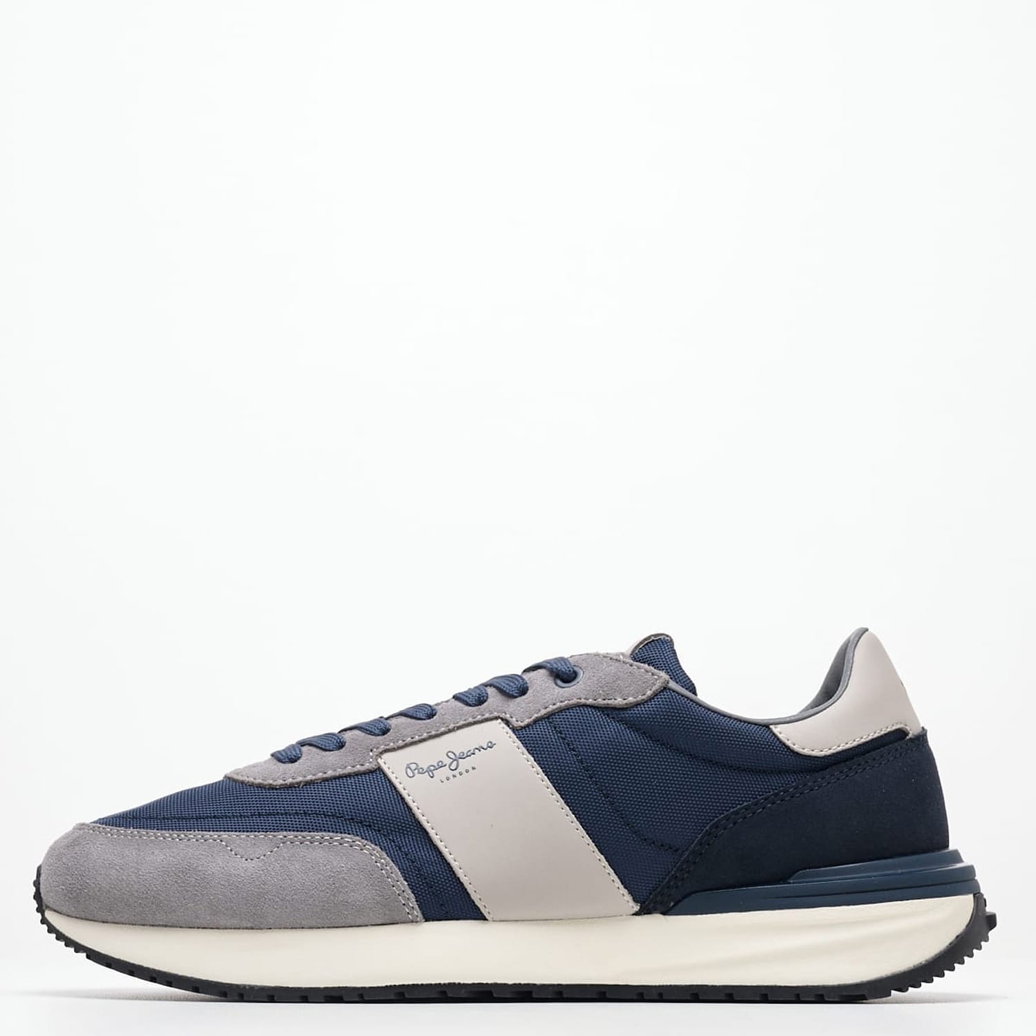 Ανδρικά Παπούτσια Casual Buster.Supra Μπλε Ύφασμα Pepe Jeans