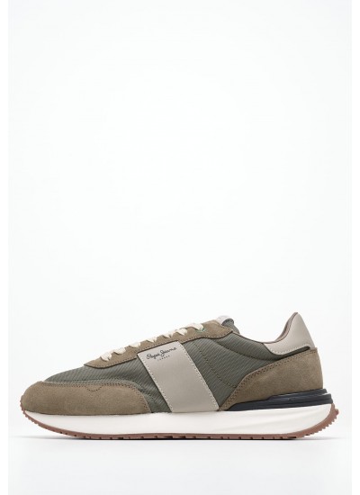 Ανδρικά Παπούτσια Casual Court.Sneaker Μπλε Δέρμα Ralph Lauren