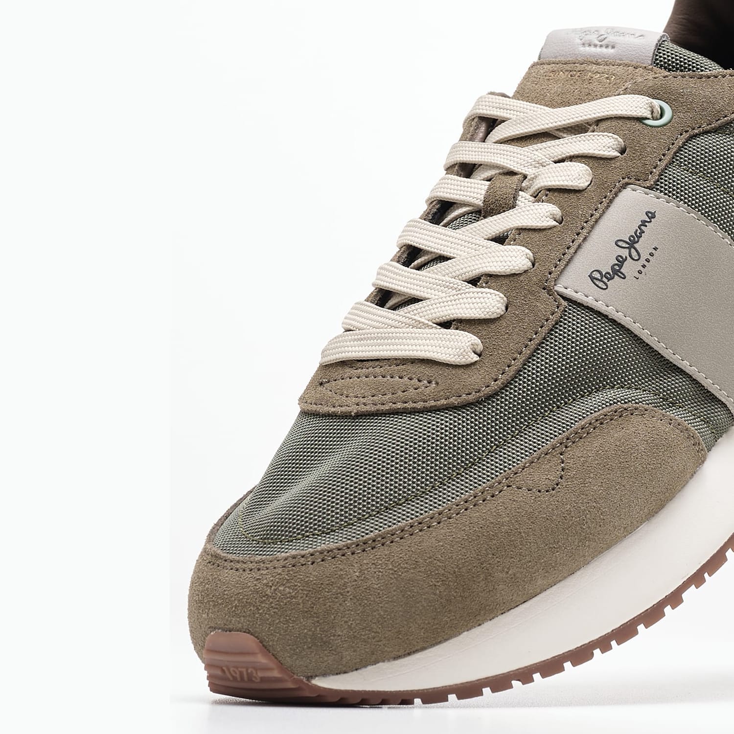 Ανδρικά Παπούτσια Casual Buster.Supra Χακί Ύφασμα Pepe Jeans