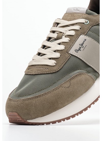 Ανδρικά Παπούτσια Casual Court.Sneaker Μπλε Δέρμα Ralph Lauren