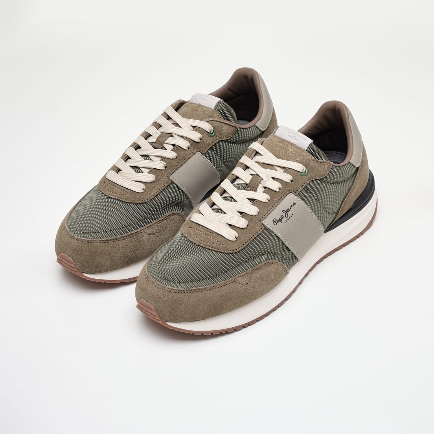 Ανδρικά Παπούτσια Casual Buster.Supra Χακί Ύφασμα Pepe Jeans Ανδρικά Παπούτσια Casual Buster.Supra Χακί Ύφασμα Pepe Jeans