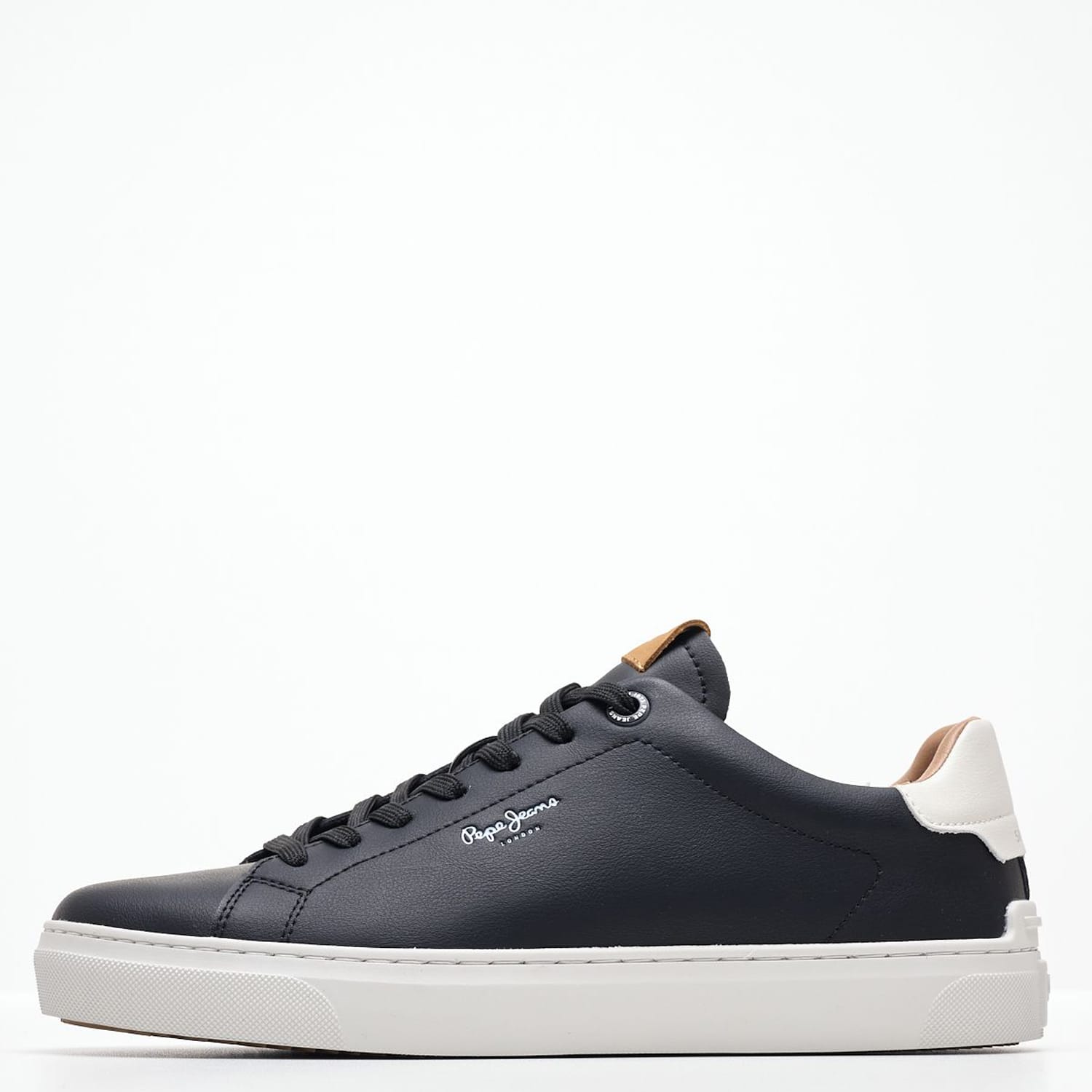 Ανδρικά Παπούτσια Casual Camden.Club Μαύρο Δέρμα Pepe Jeans