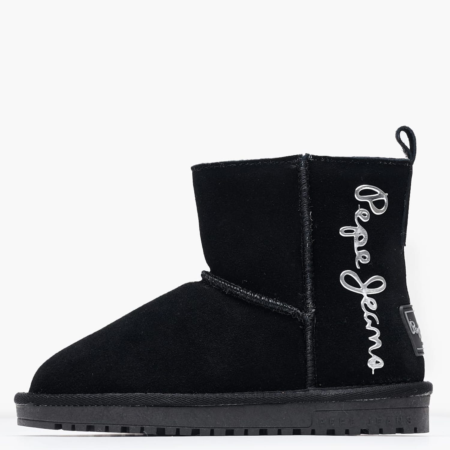 Kids Boots Diss.Top Black Buckskin Pepe Jeans