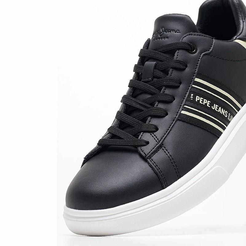 Ανδρικά Παπούτσια Casual Eaton.Street Μαύρο ECOleather Pepe Jeans
