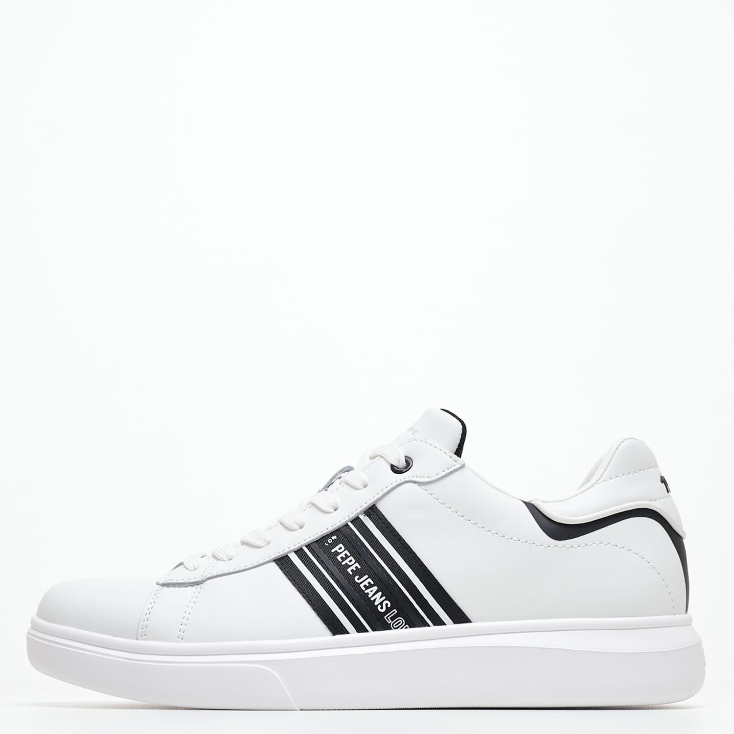 Ανδρικά Παπούτσια Casual Eaton.Street Άσπρο ECOleather Pepe Jeans