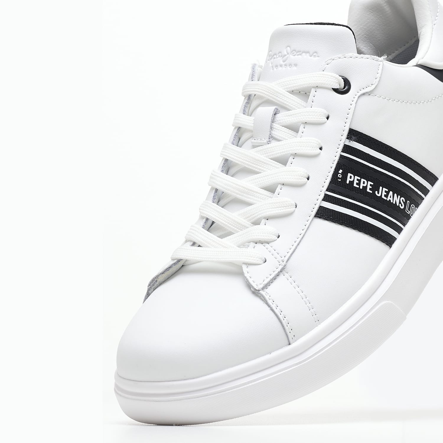 Ανδρικά Παπούτσια Casual Eaton.Street Άσπρο ECOleather Pepe Jeans