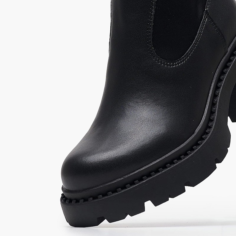 Women Boots Glen.Mix Black ECOleather Pepe Jeans