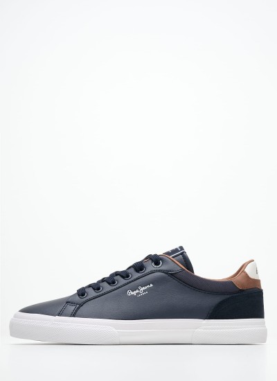 Ανδρικά Παπούτσια Casual Kenton.Court Μπλε ECOleather Pepe Jeans