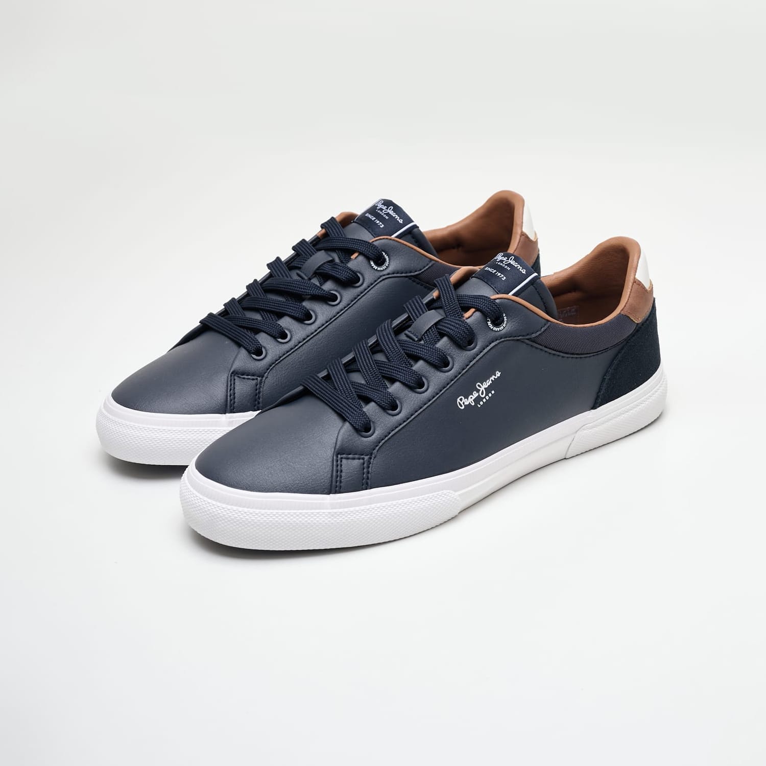 Ανδρικά Παπούτσια Casual Kenton.Court Μπλε ECOleather Pepe Jeans Ανδρικά Παπούτσια Casual Kenton.Court Μπλε ECOleather Pepe Jeans