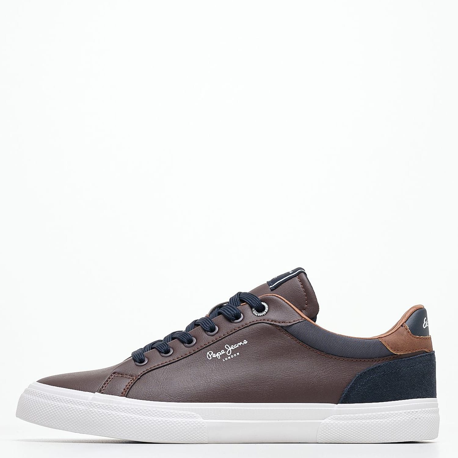 Men Casual Shoes Kenton.Court Brown ECOleather Pepe Jeans