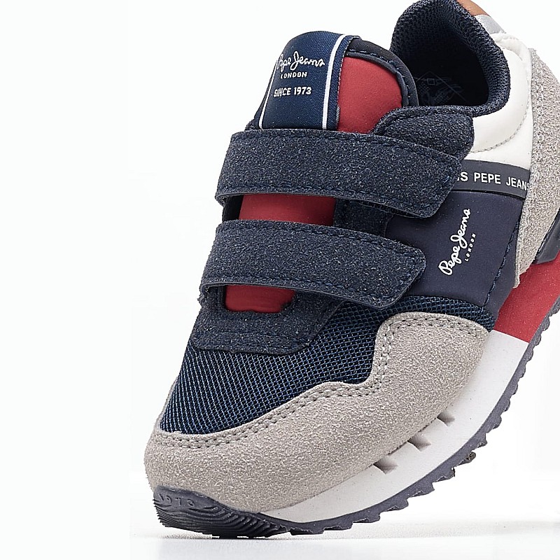 Παιδικά Παπούτσια Casual London.Park Γκρι ECOsuede Pepe Jeans