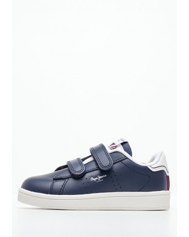 Kids Casual Shoes from the Pepe Jeans brand Player.Airbk Blue Leather mortoglou.gr eshop