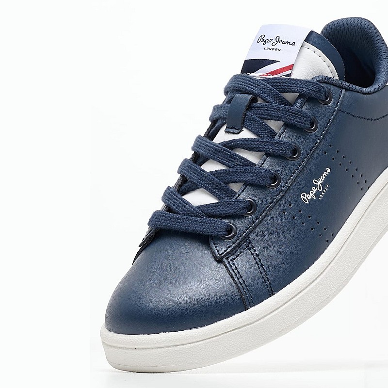 Kids Casual Shoes Player.Air Blue Leather Pepe Jeans