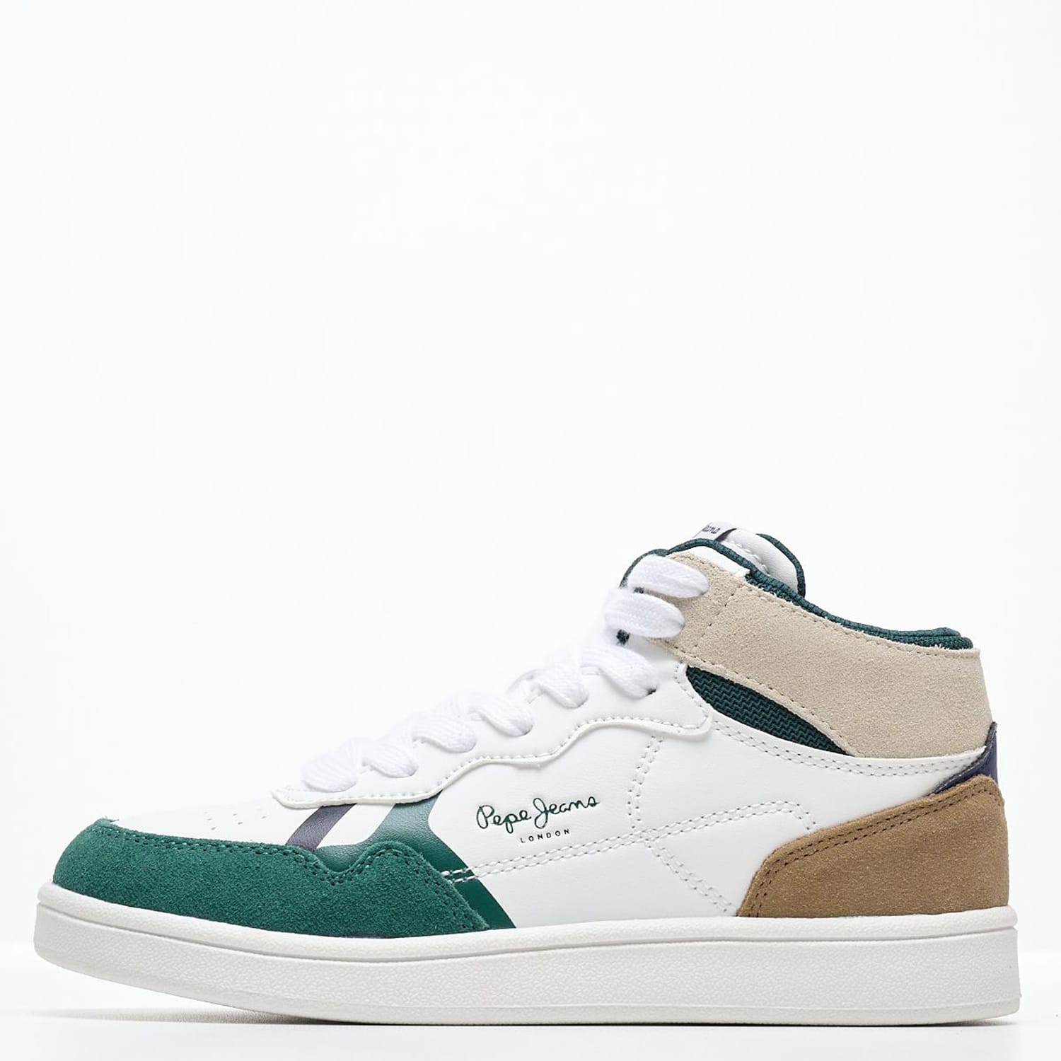 Παιδικά Μποτάκια Player.Fenix Άσπρο ECOleather Pepe Jeans