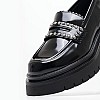 Women Moccasins Queen.Mask Black ECOleather Pepe Jeans Women Moccasins Queen.Mask Black ECOleather Pepe Jeans