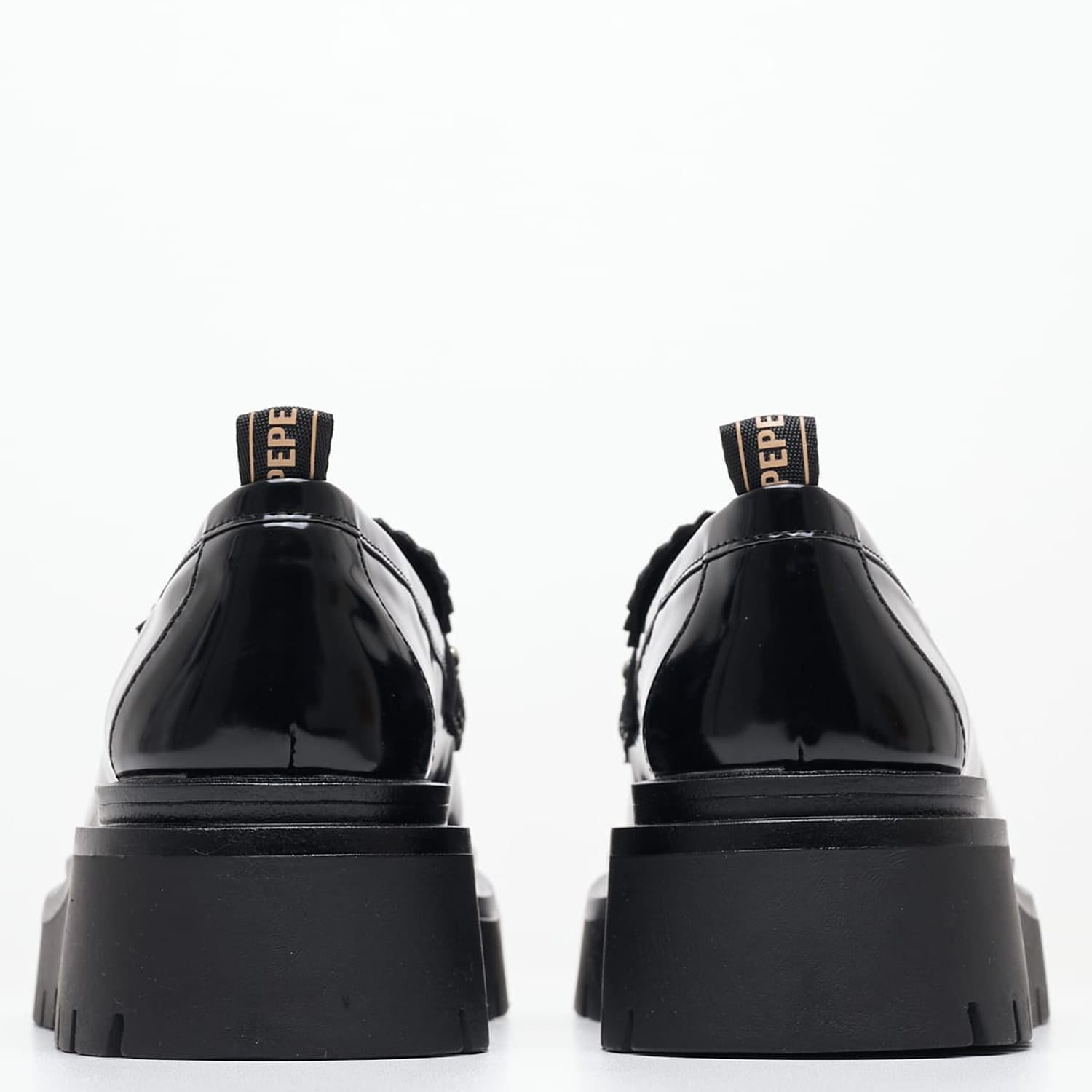 Women Moccasins Queen.Mask Black ECOleather Pepe Jeans Women Moccasins Queen.Mask Black ECOleather Pepe Jeans
