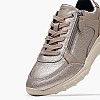 Women Casual Shoes Alleniee.Tum Platinum Leather Geox