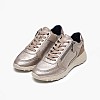 Women Casual Shoes Alleniee.Tum Platinum Leather Geox