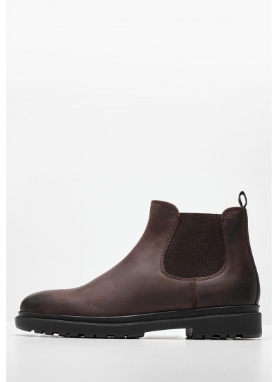 Ανδρικά Μποτάκια 1460.Mono Μαύρο Δέρμα Dr. Martens