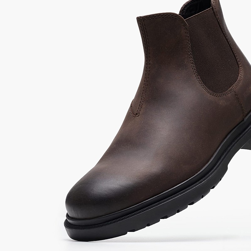Men Boots Andalo Brown Nubuck Leather Geox