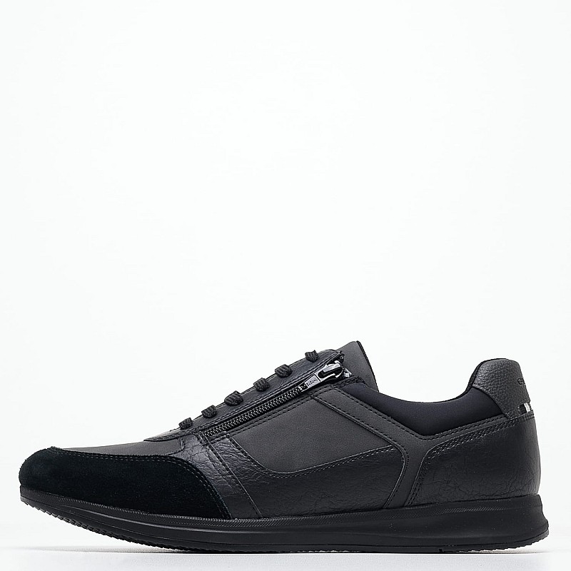 Ανδρικά Παπούτσια Casual Avery.A2 Μαύρο Δέρμα Geox