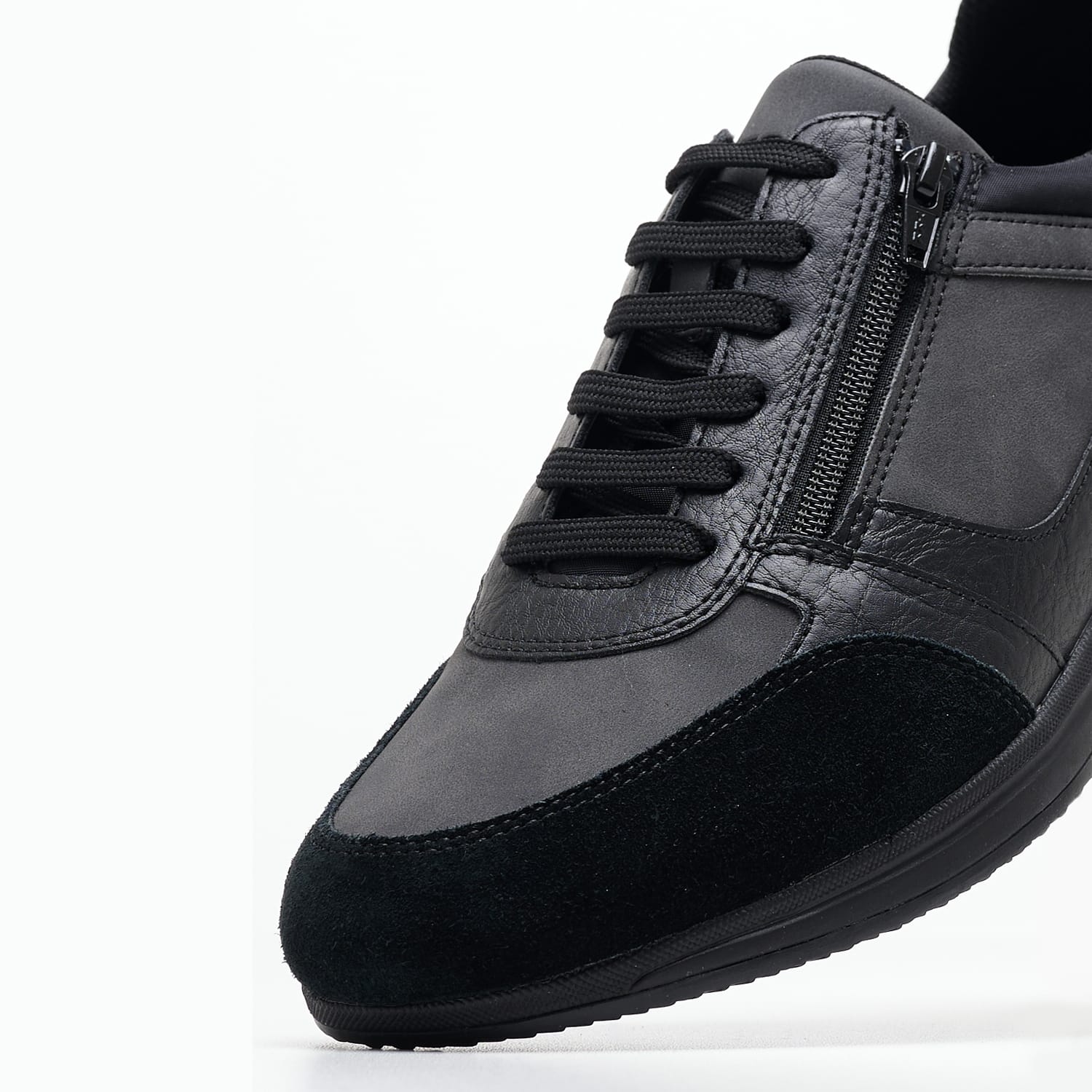 Ανδρικά Παπούτσια Casual Avery.A2 Μαύρο Δέρμα Geox