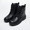 Παιδικά Μποτάκια Casey.Pn Μαύρο ECOleather Geox