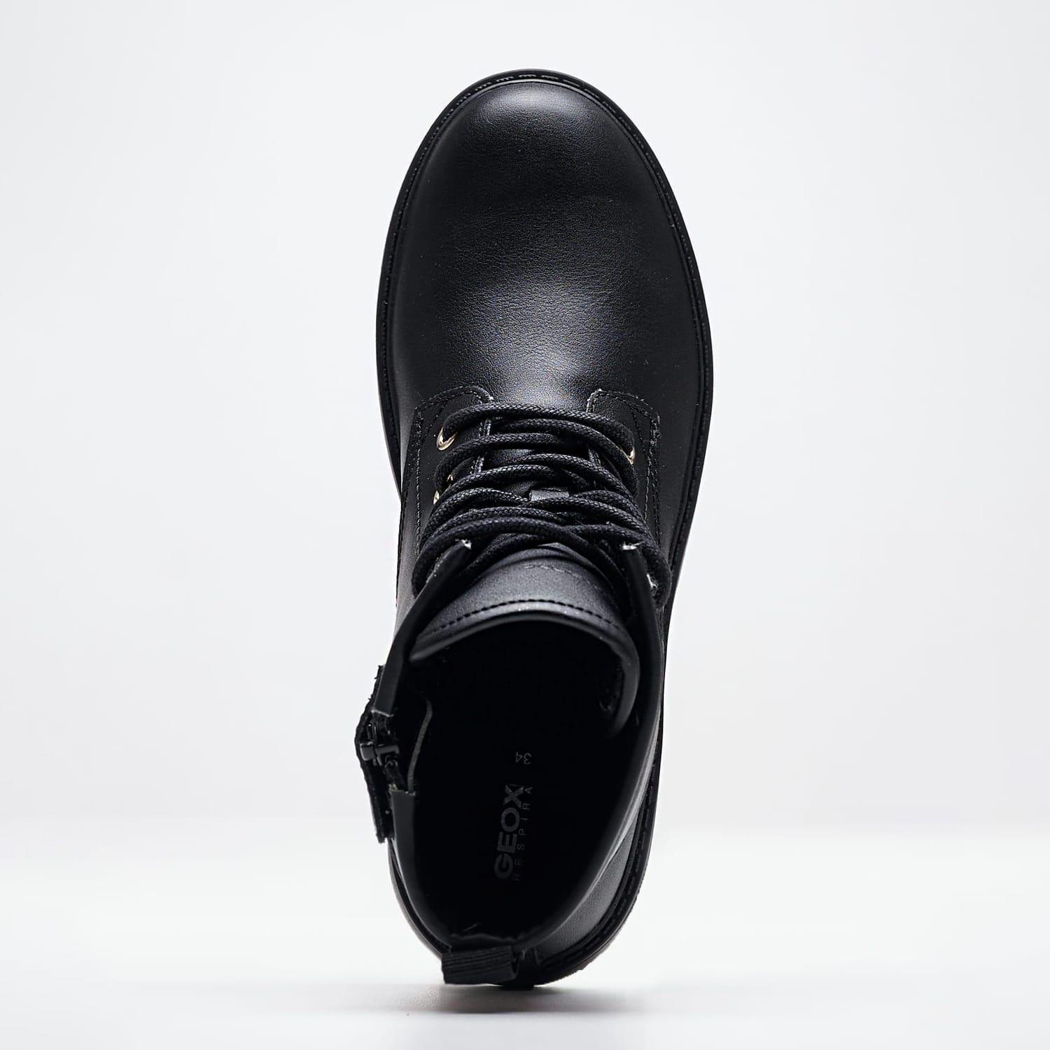 Παιδικά Μποτάκια Casey.Pn Μαύρο ECOleather Geox