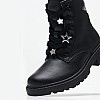 Kids Boots Casey Black ECOleather Geox Kids Boots Casey Black ECOleather Geox